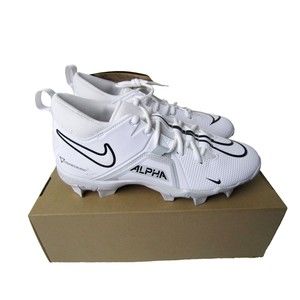 NEW Mens Size 9.5 Nike Alpha Menace 3 Shark Football Cleats White CV0582 109